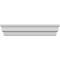 Ekena Millwork 45" Bottom Width x 48 3/4" Top Width x 7 1/8"H x 5/8"P Stockport Crosshead CRH07X45ST - alternate 1